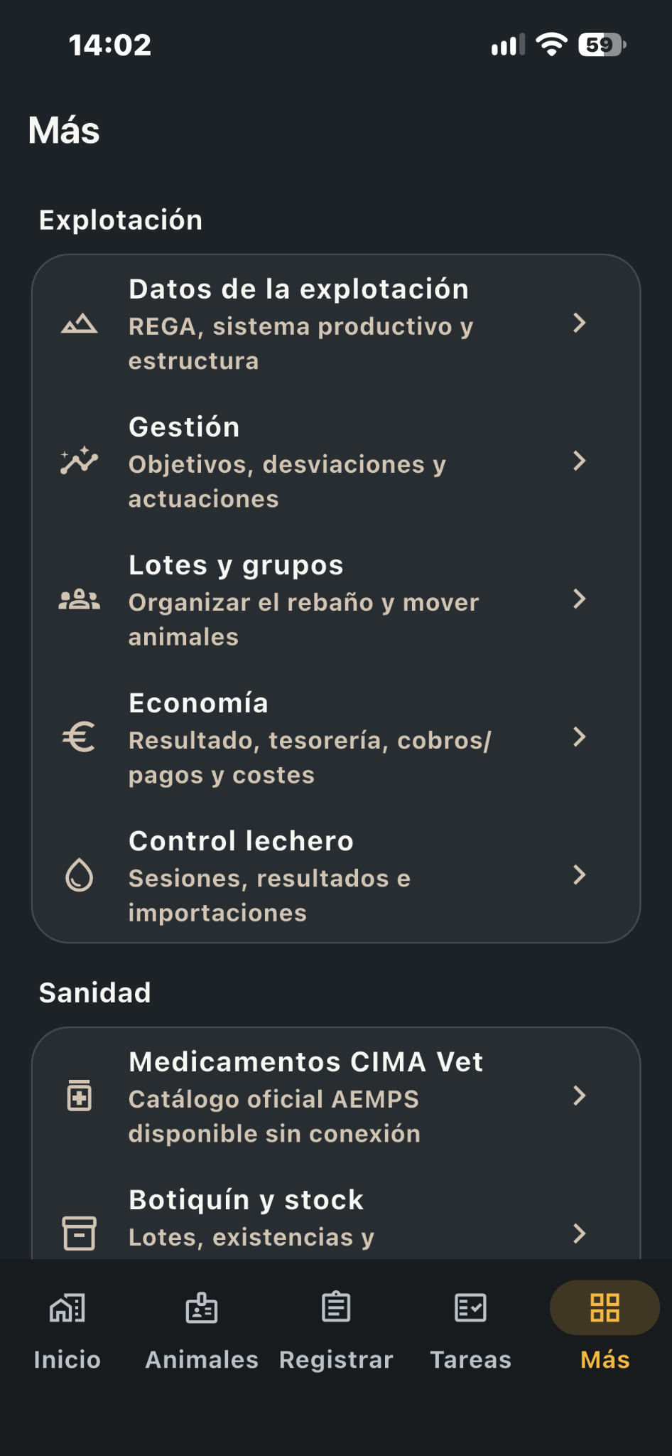 Módulos de gestión